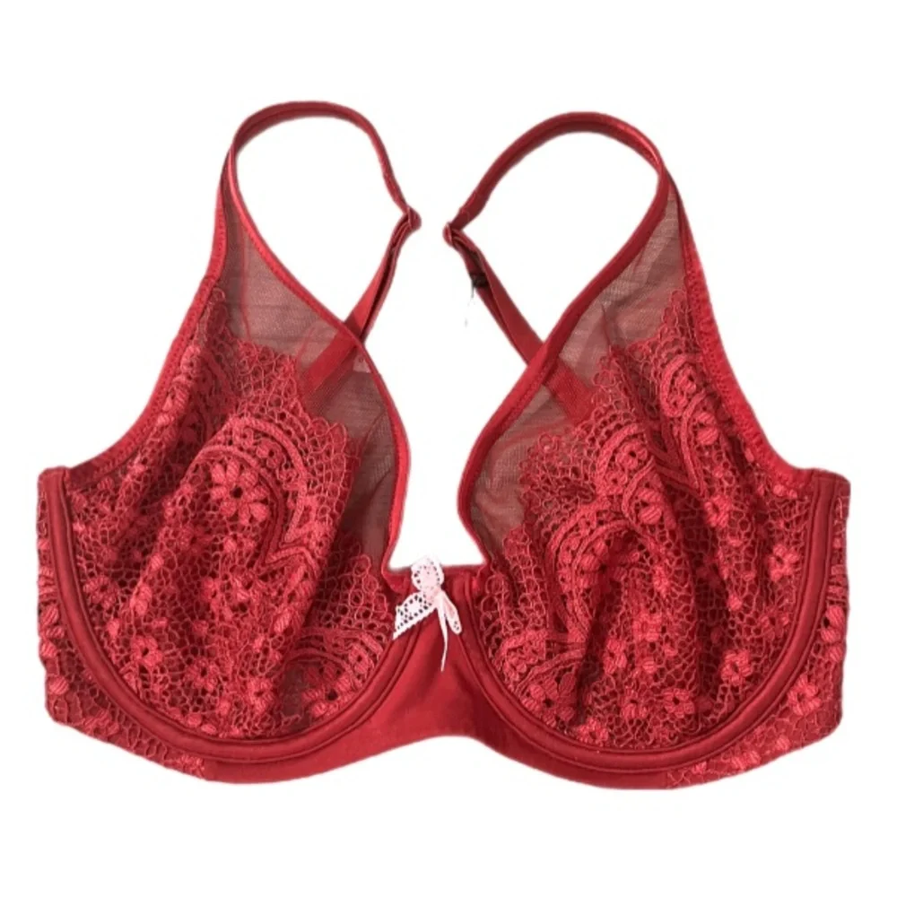 Victorias Secret Body by Victoria Lace Unlined Demi Bra 38D - Picture 2 of 6